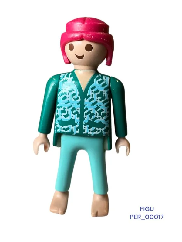 Figurine Playmobil fille cheveux roses