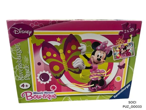 2 puzzles Minnie Mouse Bow-tique