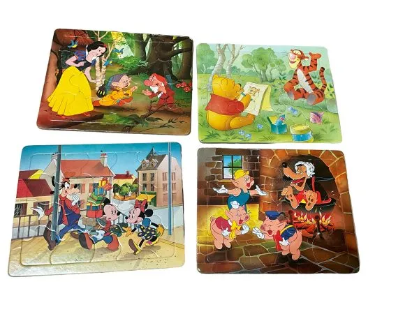 4 puzzles Disney & conte de l’enfance