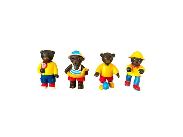 4 figurines – Petit ours brun
