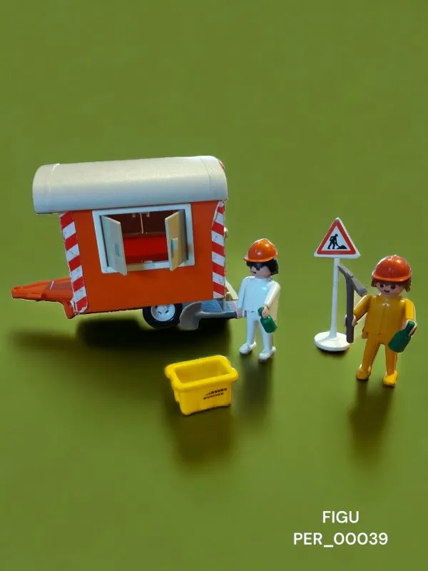Roulotte de chantier Playmobil, années 70