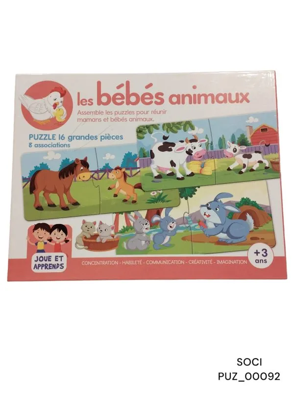 Puzzle Les bébés animaux