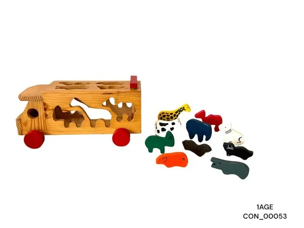 Bus animaux formes – bois