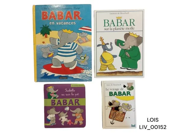 Lot de 4 livres de Babar