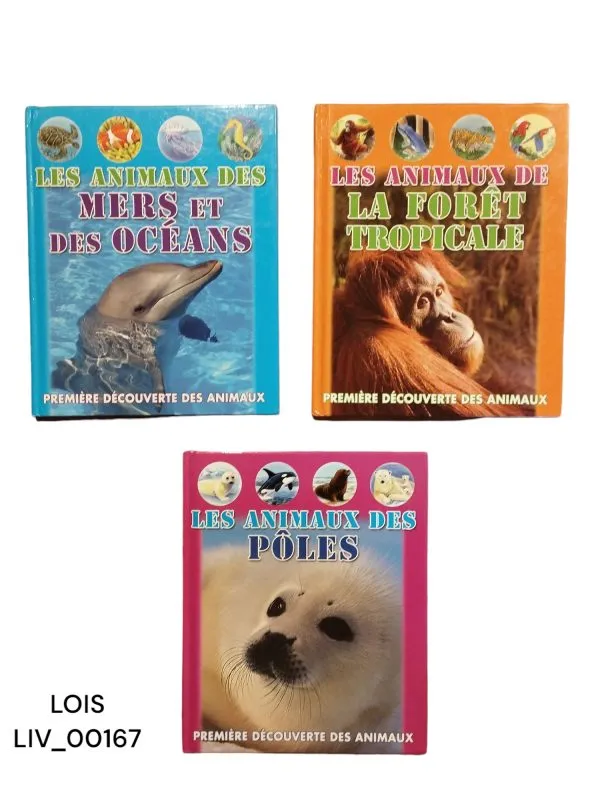 3 livres sur les animaux