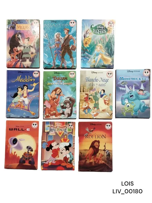 Lot de 10 livres Disney
