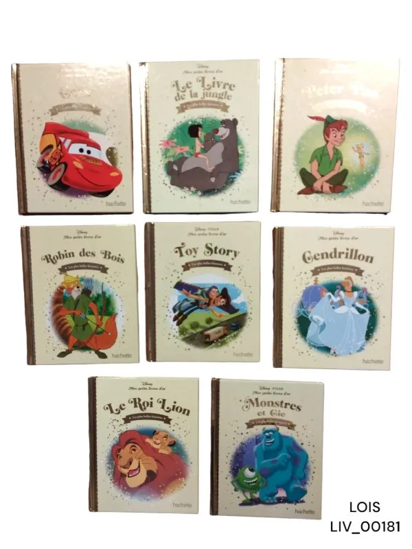 Lot de 8 livres Disney